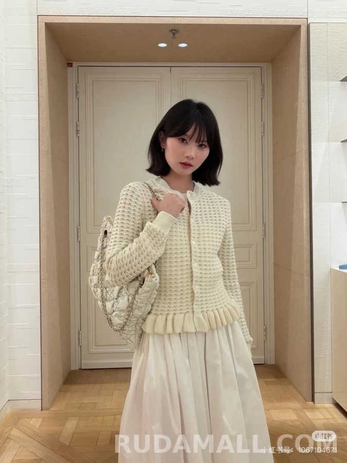 디올 디올 와플 러플 니트 가디건 상세 이미지
