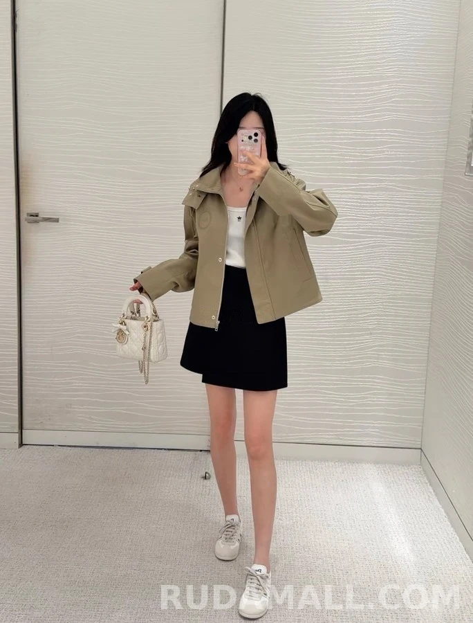 디올 디올 자수 탈착 후드 집업 상세 이미지
