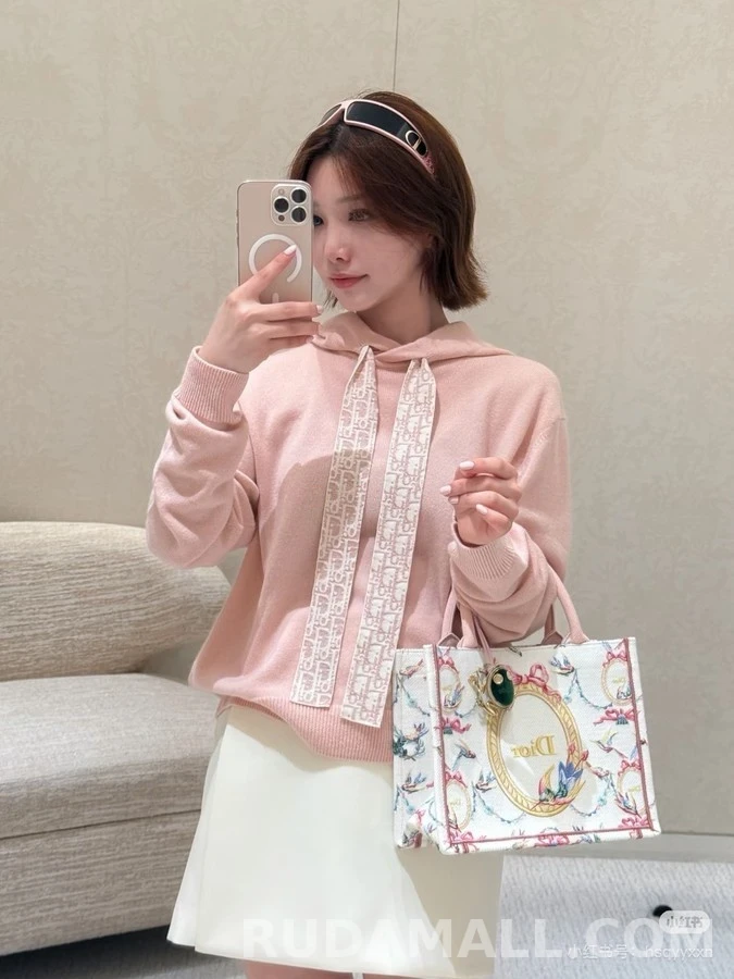 디올 디올 자카드 드로스트링 후드 상세 이미지