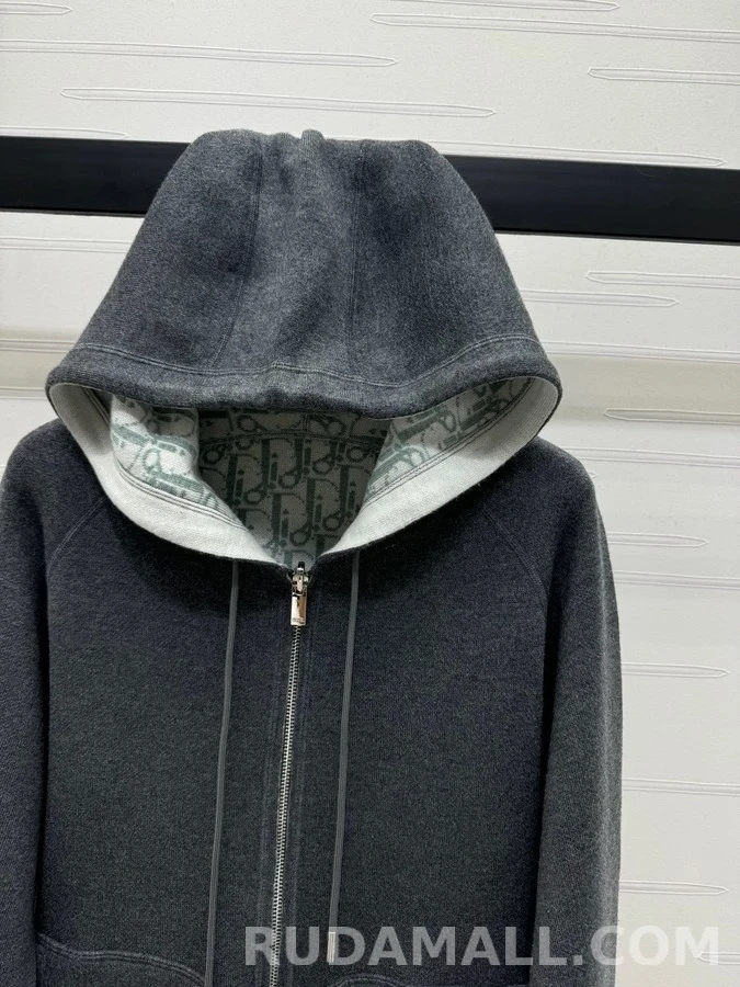 디올 디올 클래식 모노그램 후드 집업 상세 이미지