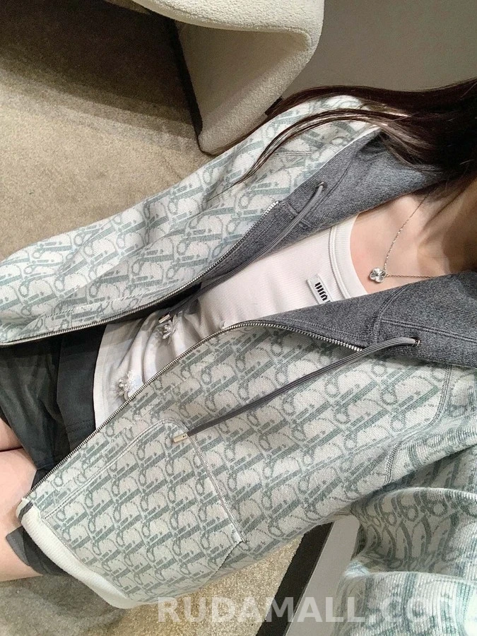 디올 디올 클래식 모노그램 후드 집업 상세 이미지