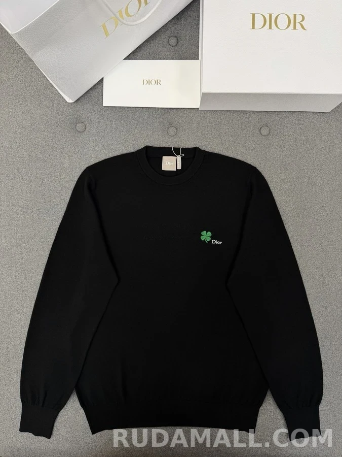 디올 디올 클로버 자수 스웨터 상세 이미지