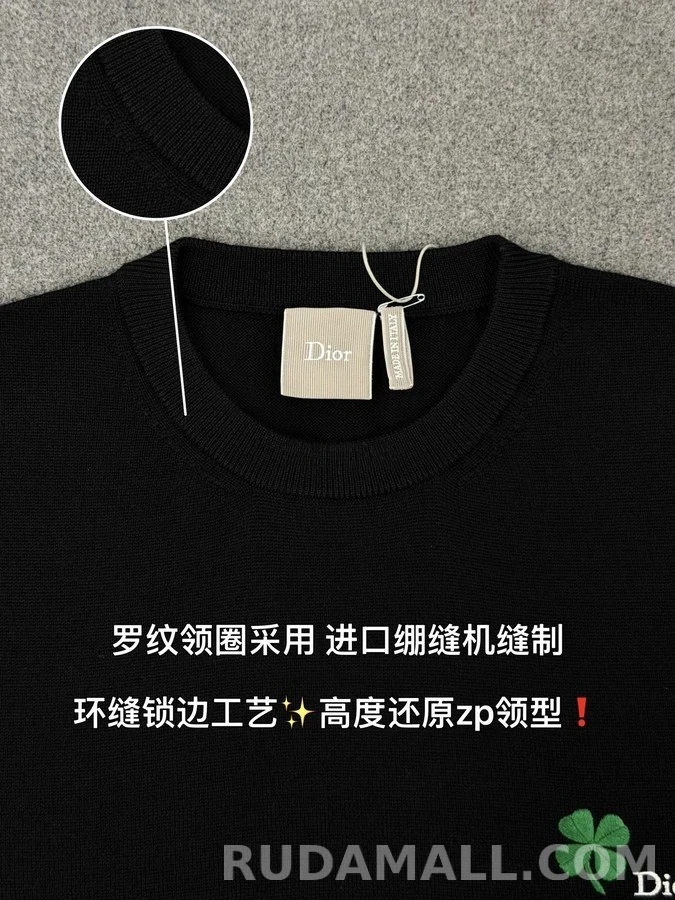 디올 디올 클로버 자수 스웨터 상세 이미지