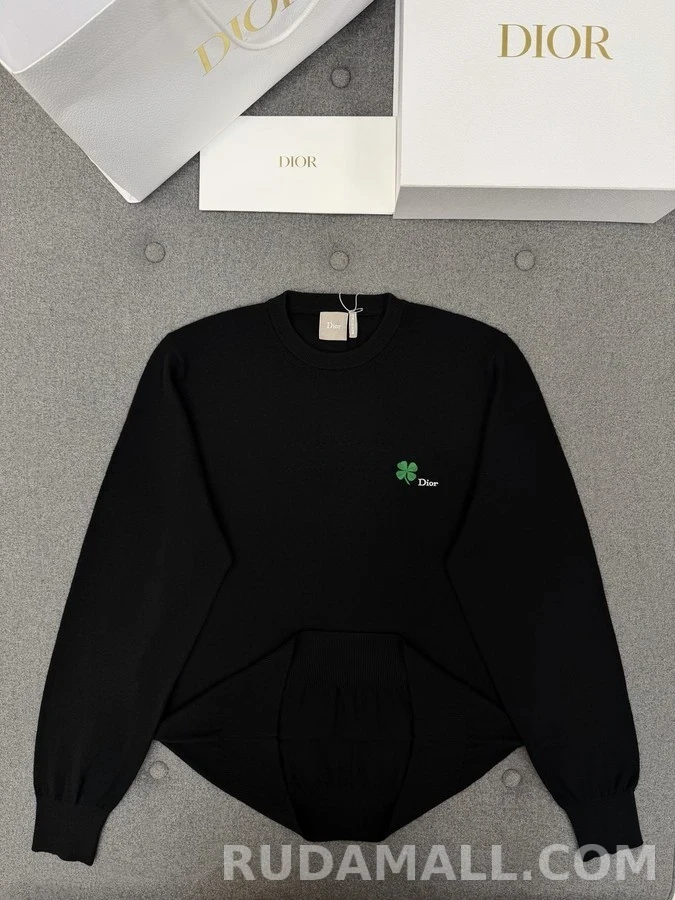 디올 디올 클로버 자수 스웨터 상세 이미지