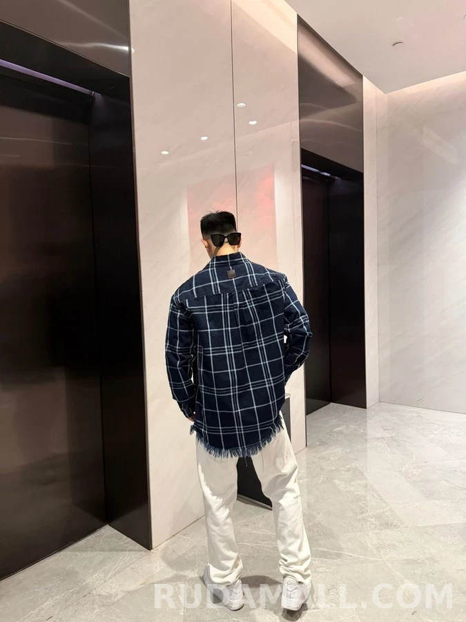 디올 디올 체크 오버셔츠 상세 이미지