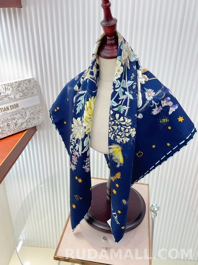 셀린느 디올 스카프 Astral Flowers 90 스퀘어 상세 이미지