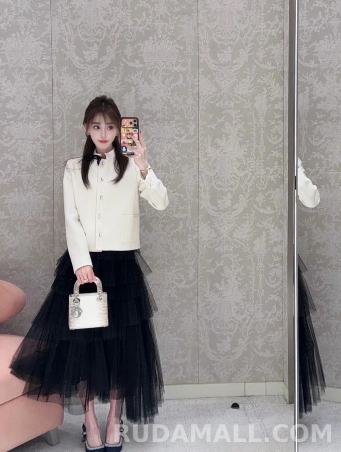 디올 디올 플리츠 레이어드 스커트 상세 이미지