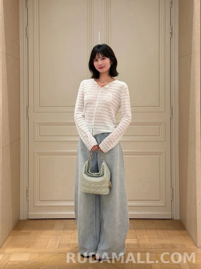 디올 디올 피시 스케일 레이스 카디건 상세 이미지