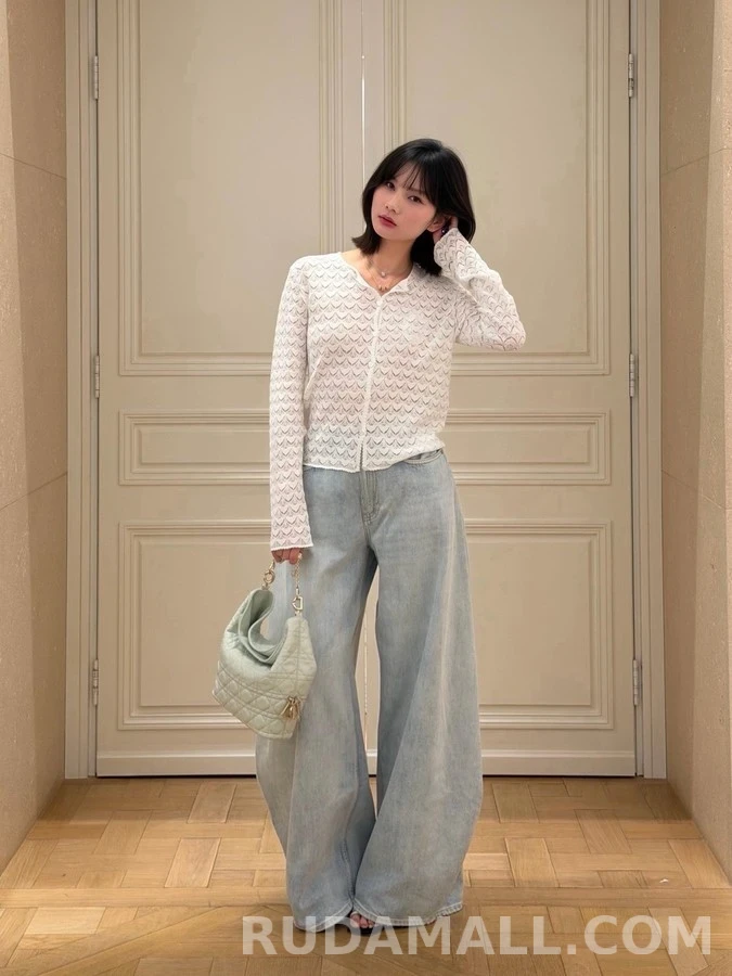 디올 디올 피시 스케일 레이스 카디건 상세 이미지