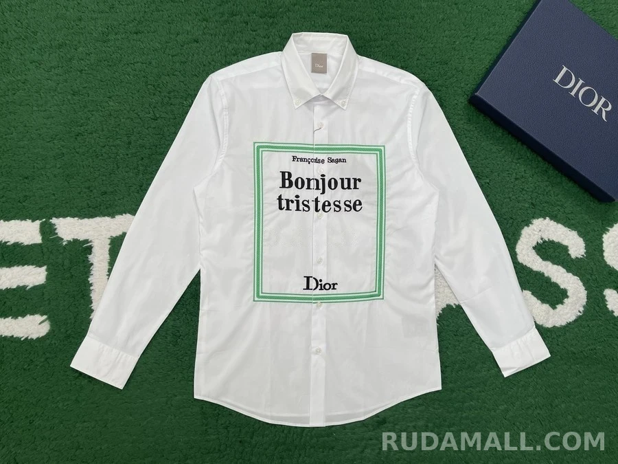 디올 디올 Bonjour tristesse 레터링 셔츠 상세 이미지