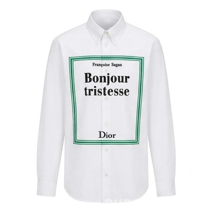 디올 Bonjour tristesse 레터링 셔츠_대표이미지