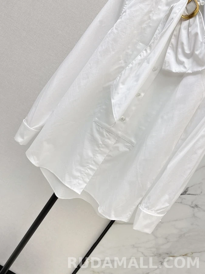 디올 디올 D 로고 타이넥 셔츠 상세 이미지