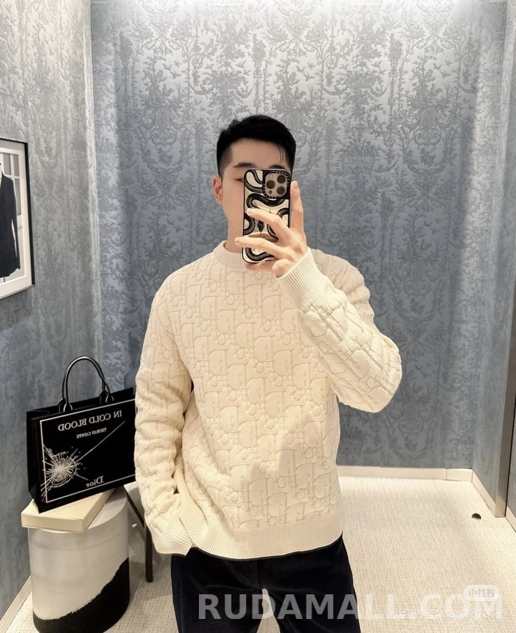 디올 디올 Oblique 엠보싱 니트 상세 이미지