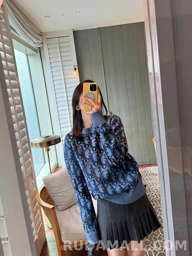 디올 디올 Oblique 자카드 니트 상세 이미지