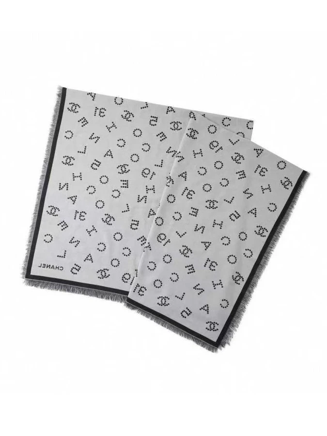 샤넬 샤넬 레터링 로고 스카프 상세 이미지