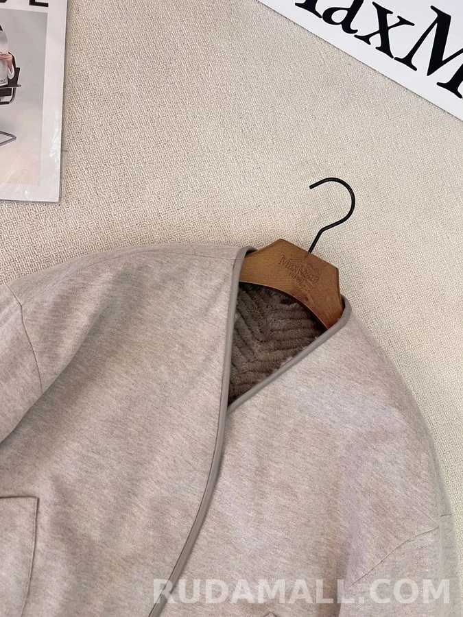 로로피아나 로로피아나 리버서블 쉐브론 퍼 자켓 상세 이미지