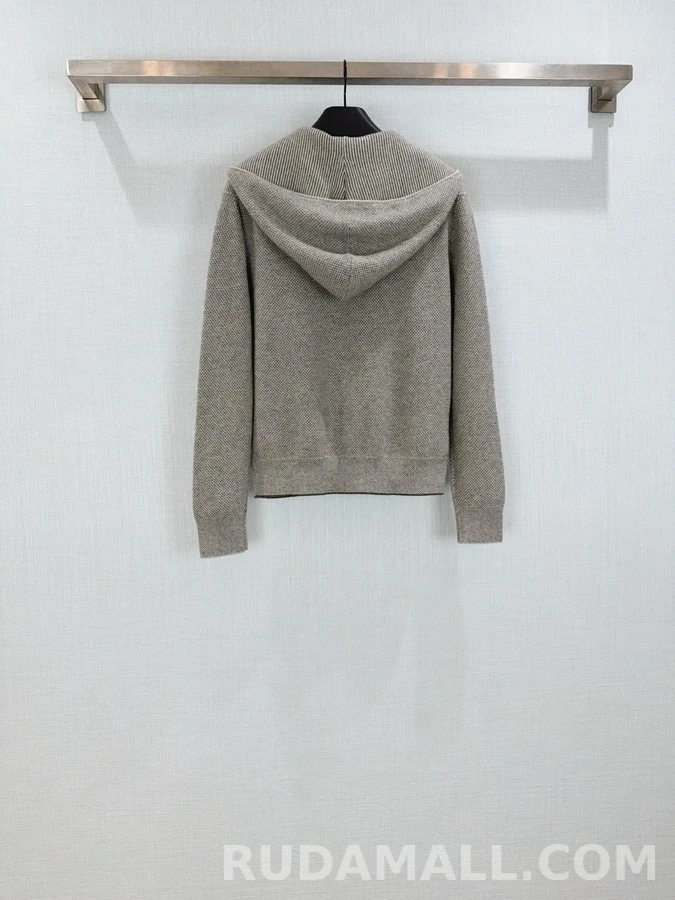 로로피아나 로로피아나 벌집 패턴 집업 자켓 상세 이미지
