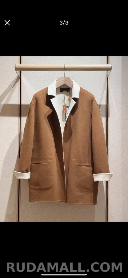 로로피아나 로로피아나 벨티드 더블페이스 자켓 상세 이미지