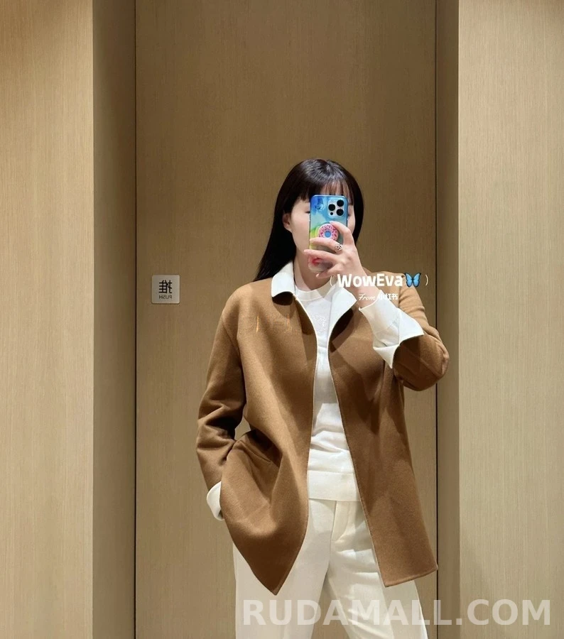 로로피아나 로로피아나 벨티드 더블페이스 자켓 상세 이미지