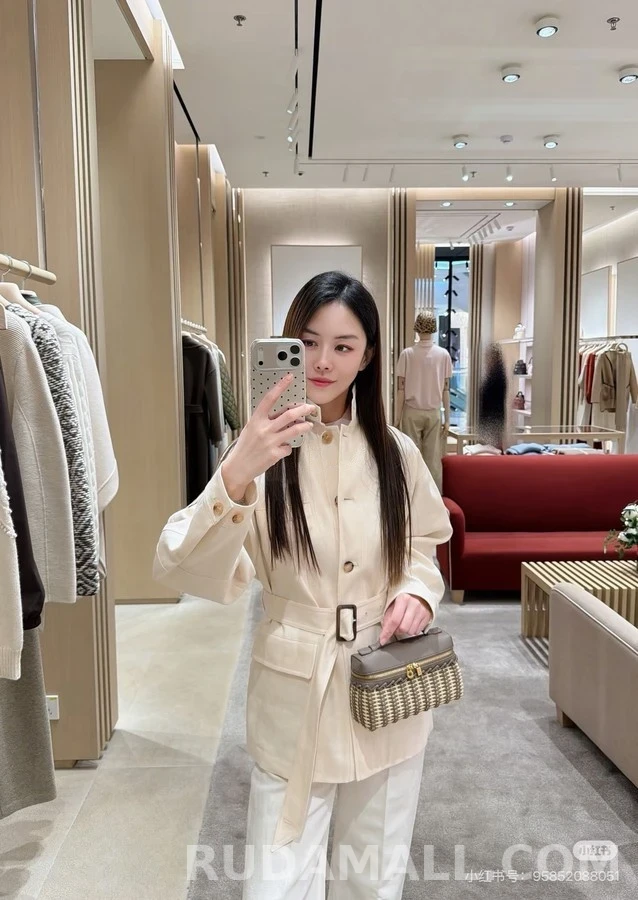 로로피아나 로로피아나 벨티드 울 자켓 상세 이미지