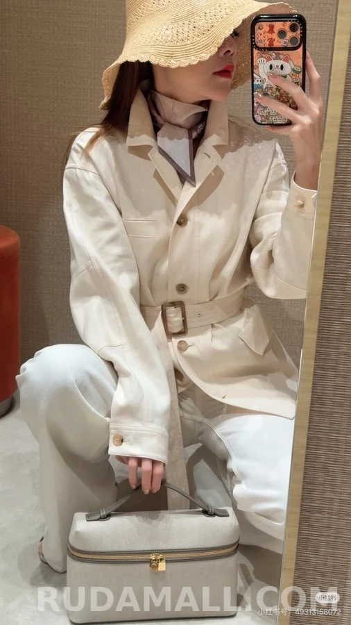 로로피아나 로로피아나 벨티드 울 자켓 상세 이미지
