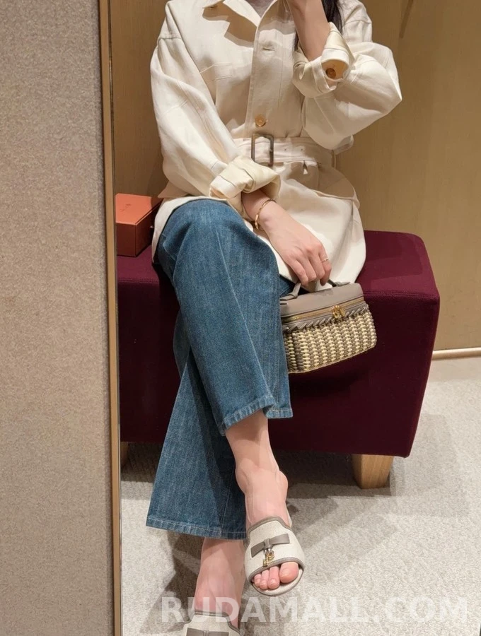로로피아나 로로피아나 벨티드 울 자켓 상세 이미지