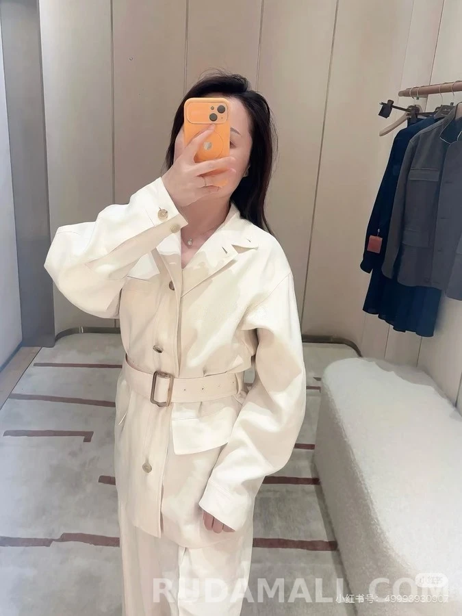 로로피아나 로로피아나 벨티드 울 자켓 상세 이미지