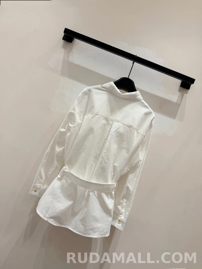 로로피아나 로로피아나 벨티드 포켓 셔츠 상세 이미지