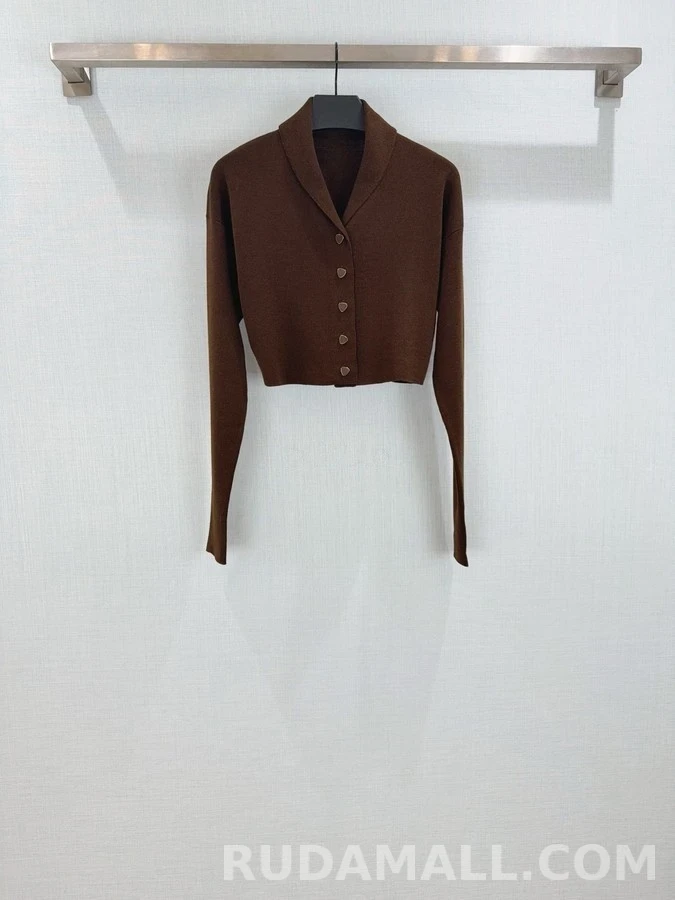 로로피아나 로로피아나 울 쇼칼라 크롭 가디건 상세 이미지