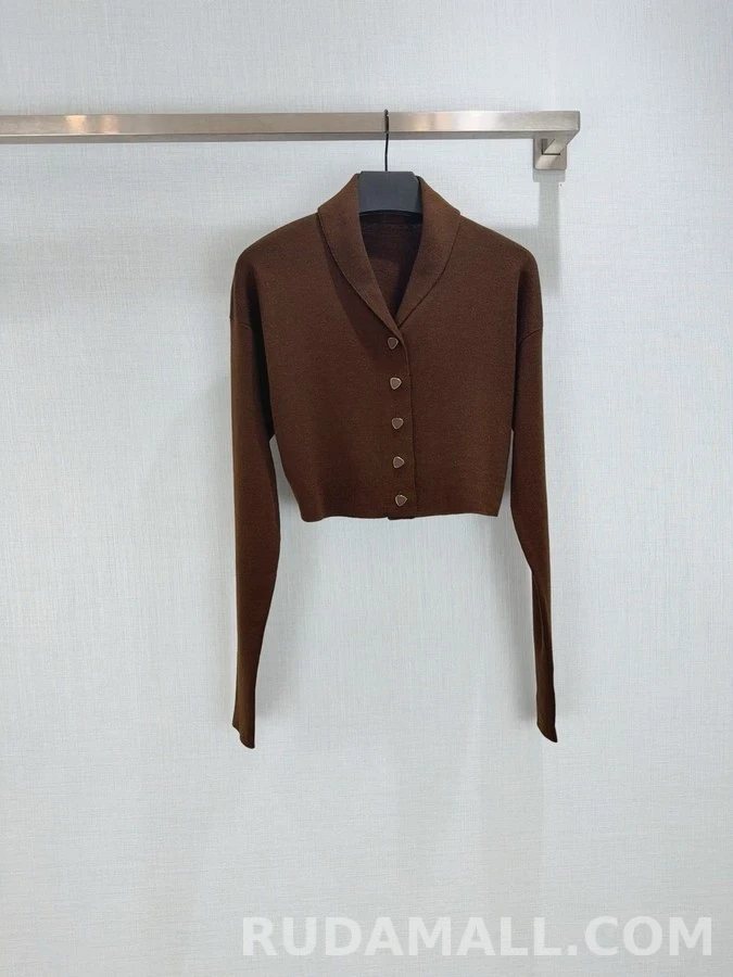 로로피아나 로로피아나 울 쇼칼라 크롭 가디건 상세 이미지