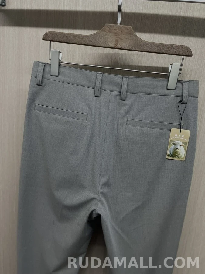 로로피아나 로로피아나 울 혼방 슬림 비즈니스 팬츠 상세 이미지