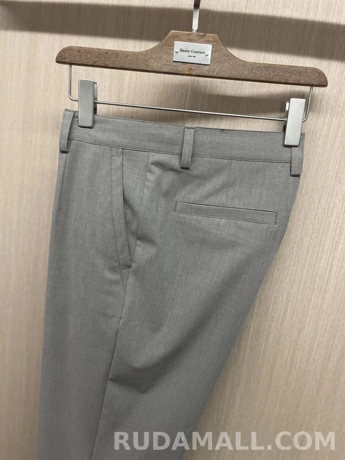 로로피아나 로로피아나 울 혼방 슬림 비즈니스 팬츠 상세 이미지