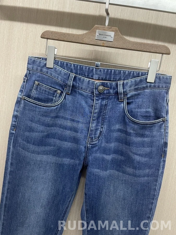 로로피아나 로로피아나 워시드 슬림 스트레이트 데님 팬츠 상세 이미지