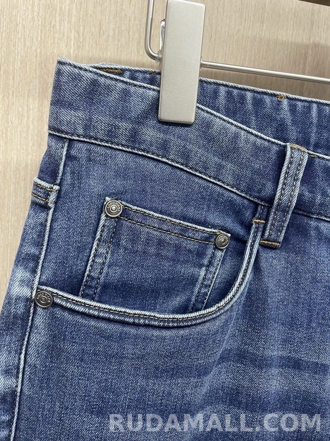 로로피아나 로로피아나 워시드 슬림 스트레이트 데님 팬츠 상세 이미지