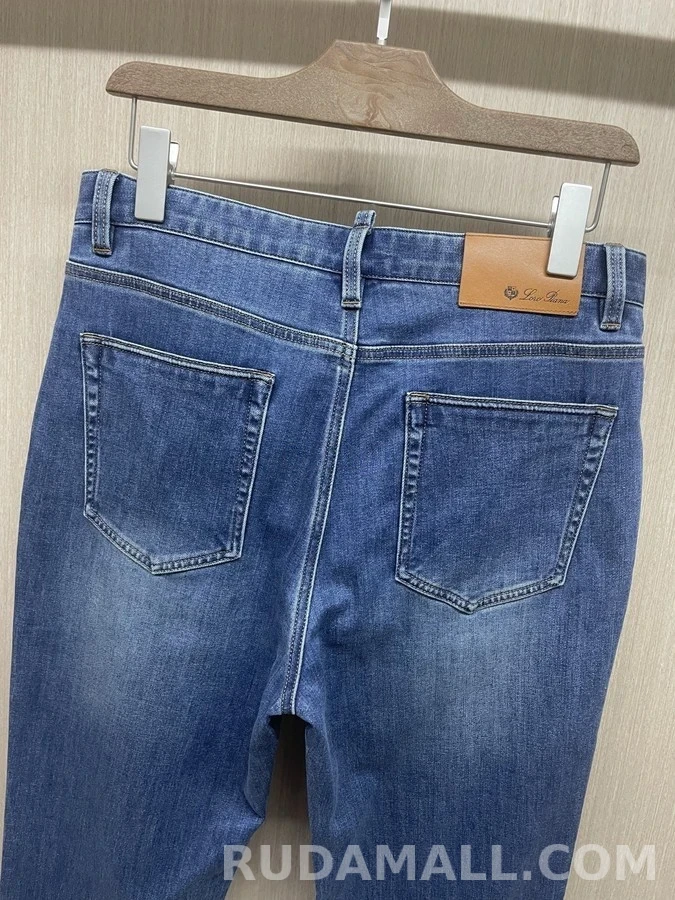 로로피아나 로로피아나 워시드 슬림 스트레이트 데님 팬츠 상세 이미지