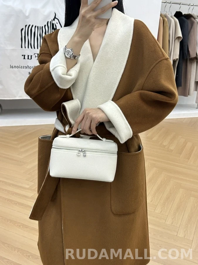 로로피아나 로로피아나 투톤 캐시미어 숄칼라 로브 코트 상세 이미지