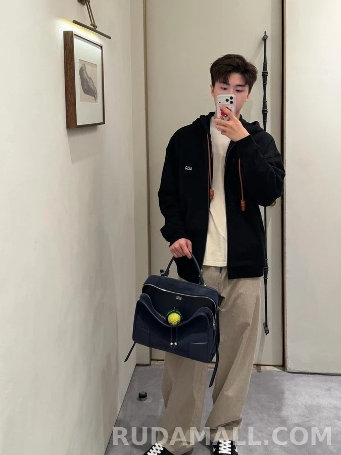 로에베 로에베 노티드 드로스트링 풀집업 후드 상세 이미지
