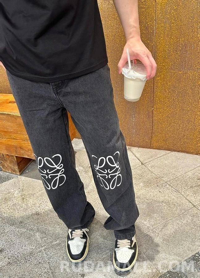 로에베 로에베 루즈핏 아나그램 데님 팬츠 상세 이미지
