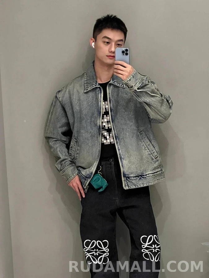 로에베 로에베 루즈핏 아나그램 데님 팬츠 상세 이미지