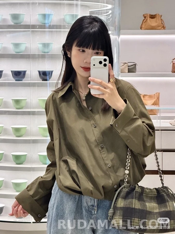 로에베 로에베 비대칭 벨티드 셔츠 상세 이미지