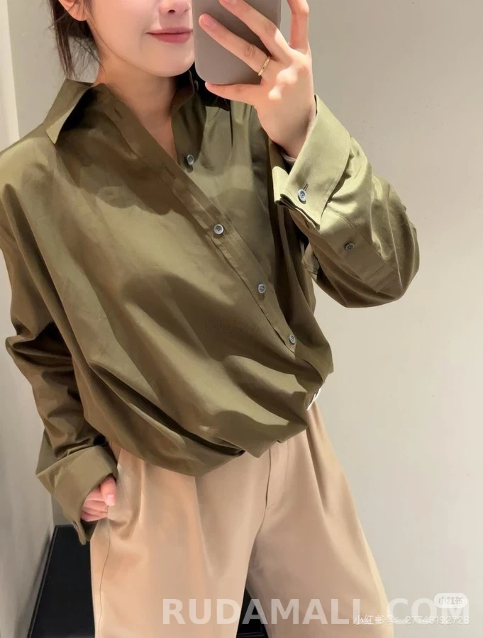 로에베 로에베 비대칭 벨티드 셔츠 상세 이미지