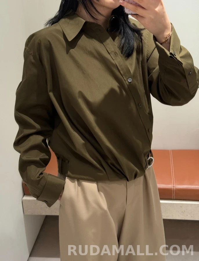 로에베 로에베 비대칭 벨티드 셔츠 상세 이미지