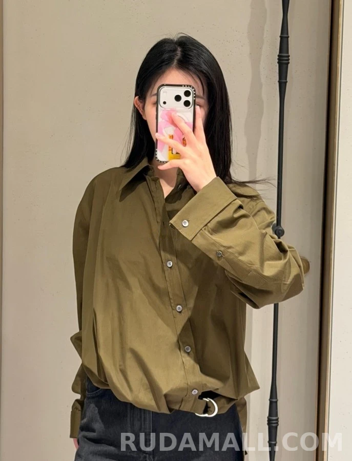 로에베 로에베 비대칭 벨티드 셔츠 상세 이미지