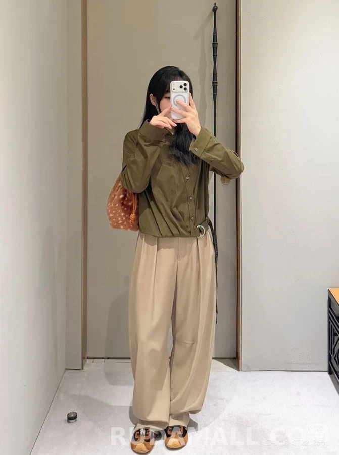 로에베 로에베 비대칭 벨티드 셔츠 상세 이미지
