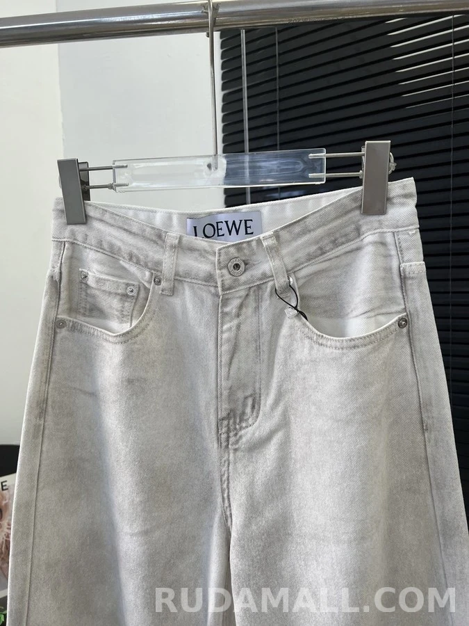 로에베 로에베 빈티지 워싱 와이드 데님 팬츠 상세 이미지