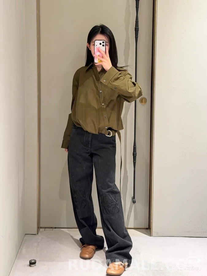 로에베 로에베 사이드 벨트 셔츠 상세 이미지
