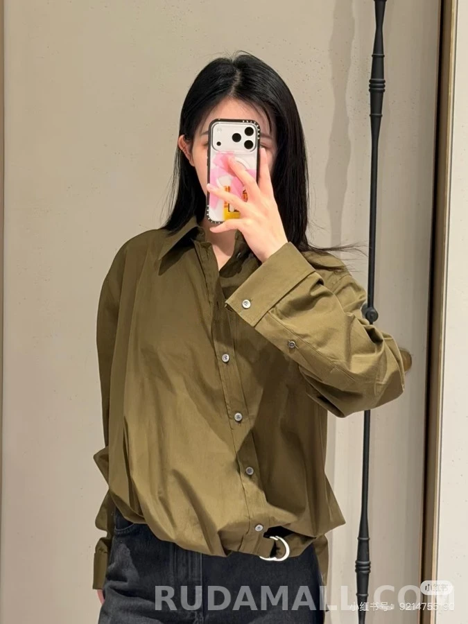 로에베 로에베 사이드 벨트 셔츠 상세 이미지