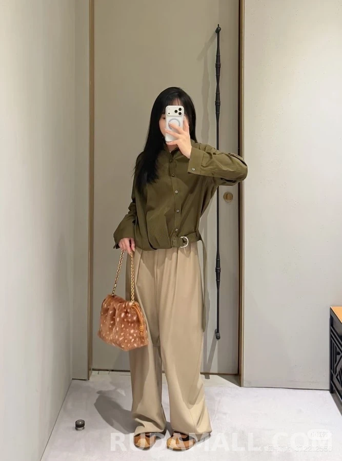로에베 로에베 사이드 벨트 셔츠 상세 이미지