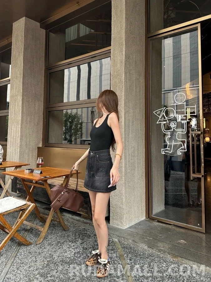 로에베 로에베 아나그램 데님 미니 스커트 상세 이미지