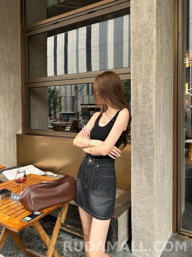 로에베 로에베 아나그램 데님 미니 스커트 상세 이미지